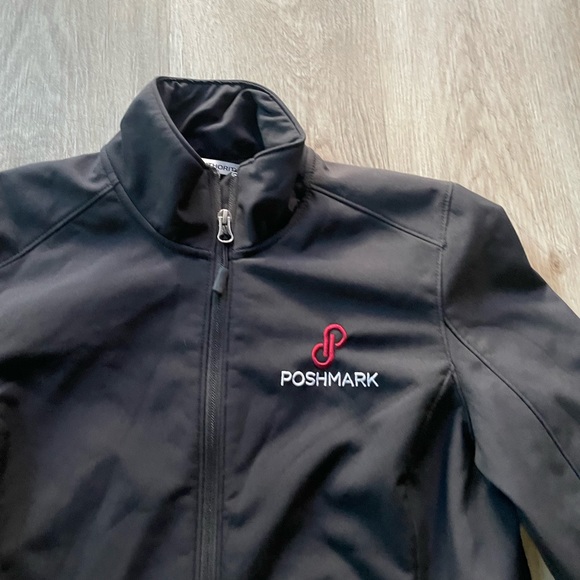 official poshmark black utility jacket winter fall coat lightweight size small - Picture 5 of 5